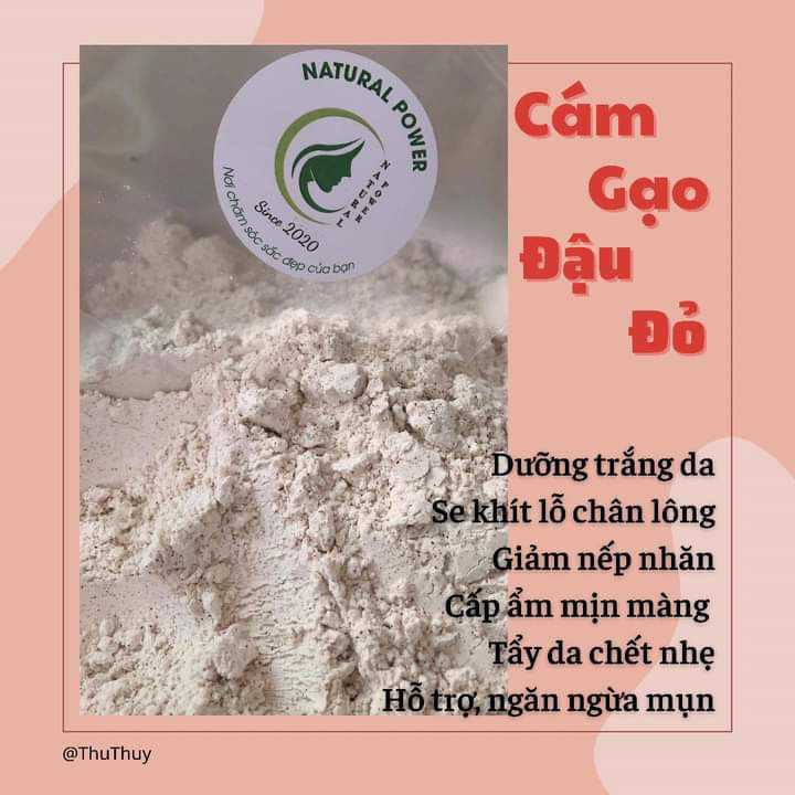 cám gạo đậu đỏ